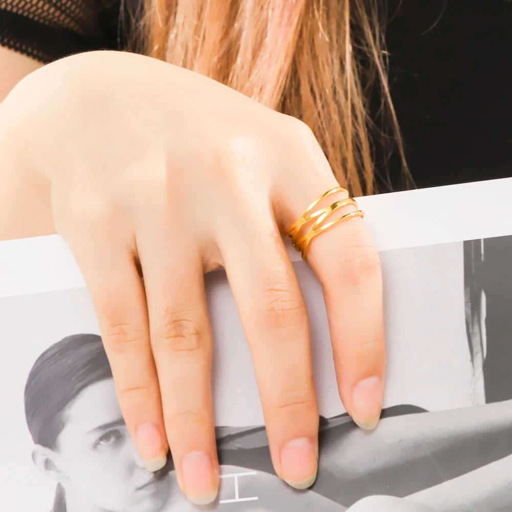 Aurelia Double Cross Ring