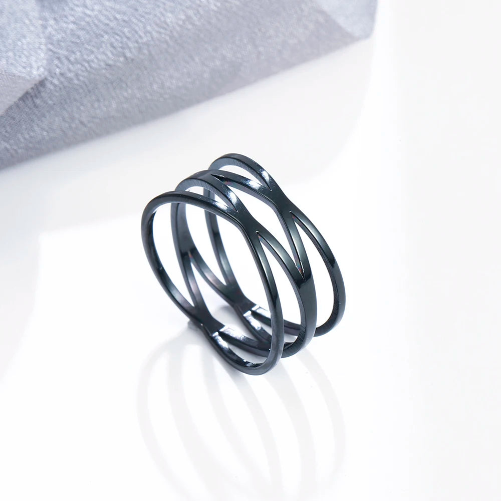 Aurelia Double Cross Ring