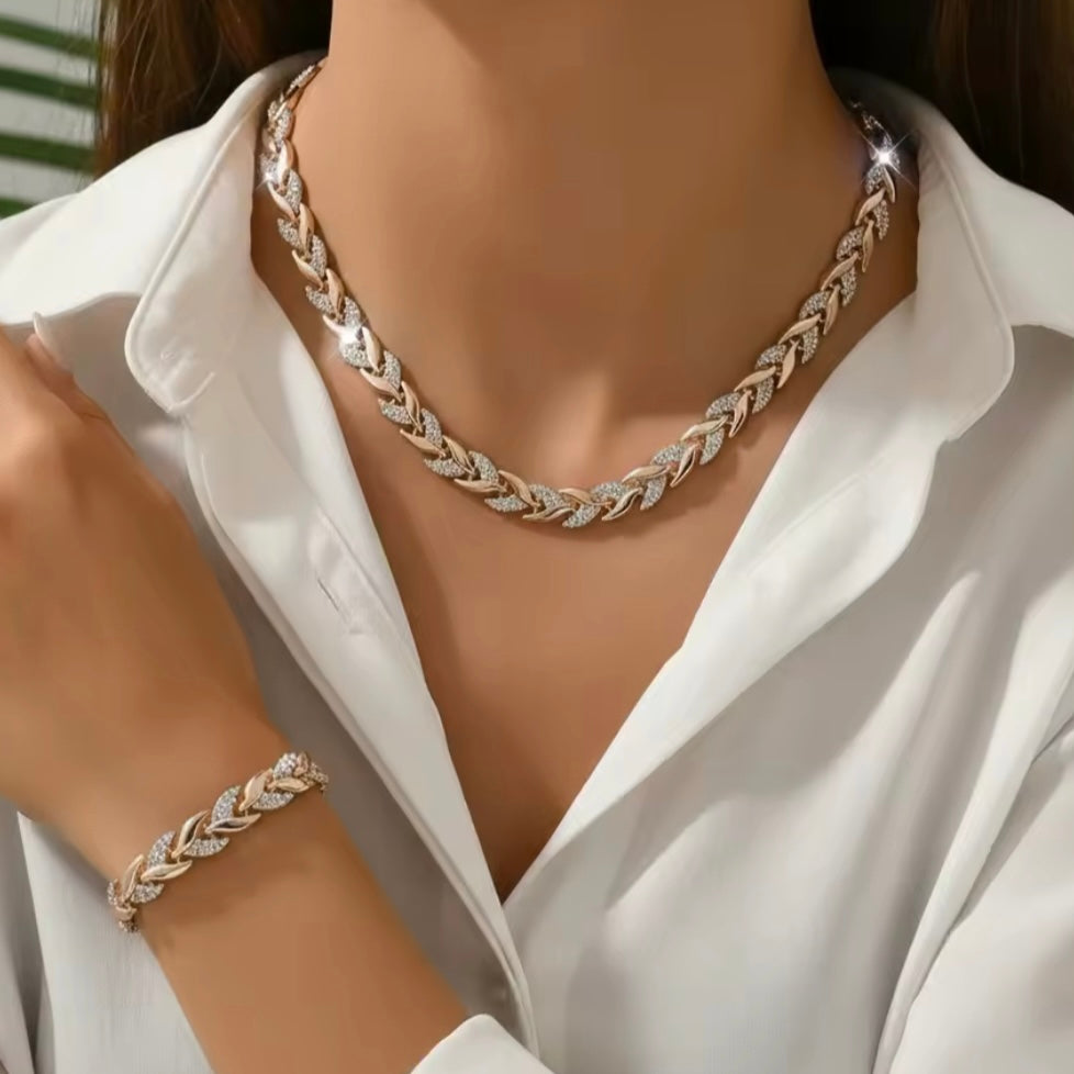 Serena Fishtail Rhinestone Set