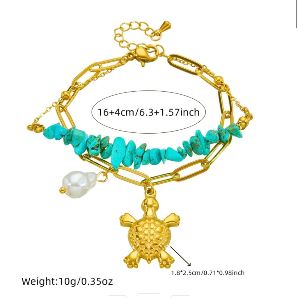 Exclusive Turquoise Turtle Bracelet