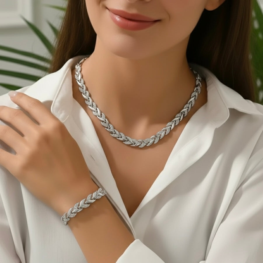 Serena Fishtail Rhinestone Set