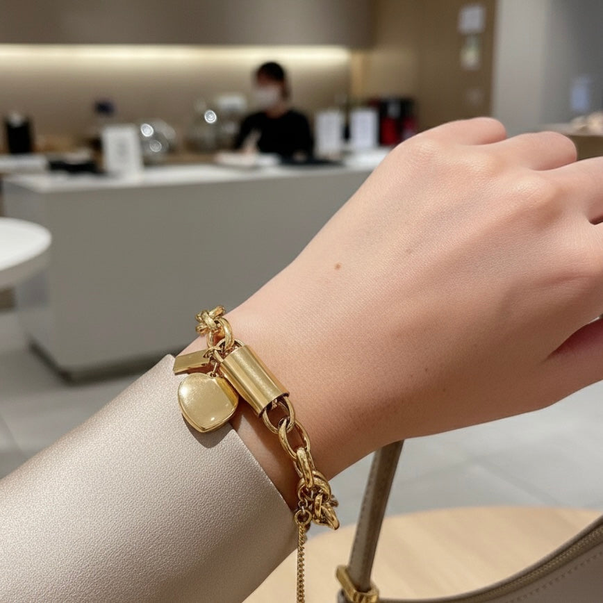 Heartened Chunky Bracelet