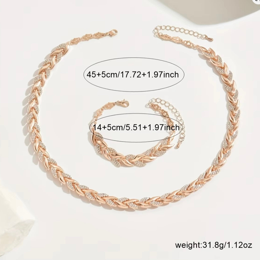 Serena Fishtail Rhinestone Set